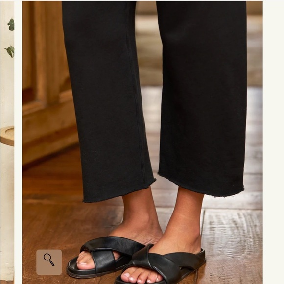 FRANK and EILEEN Catherine Sweatpant Favorite Pant Black Triple Fleece Sz L NEW - Picture 3 of 15